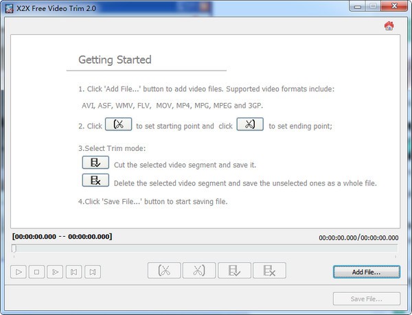 X2X Free Video Trim电脑版下载v2.0