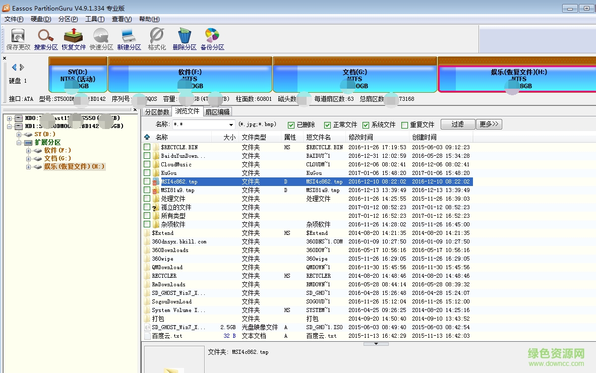 Eassos PartitionGuru中文版下载v4.9.2.334 专业汉化版