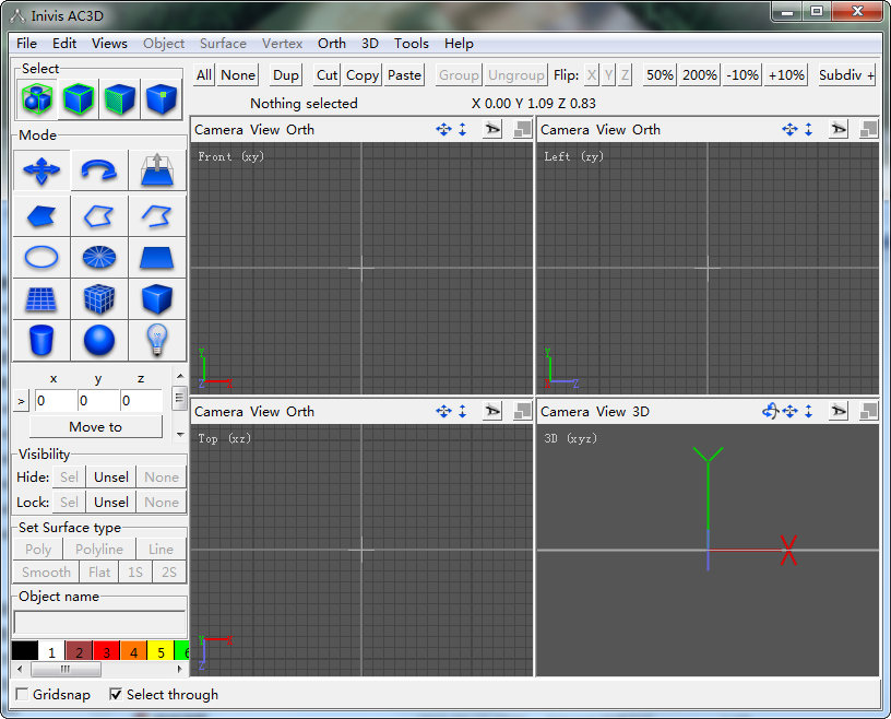 inivis ac3d(3D模型制作)下载v6.43 绿色