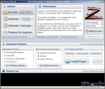 ziphone(全版本固件修改软件)下载v3.0 免费版