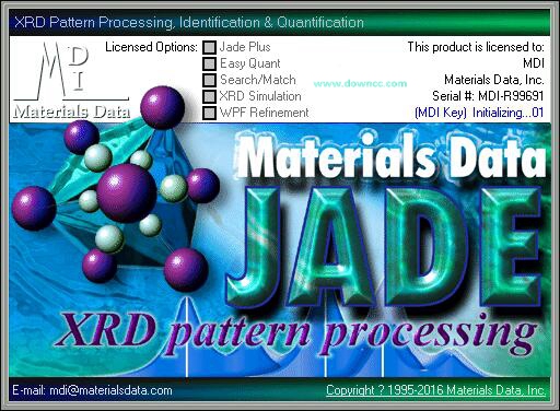 mdi jade(XRD分析软件)下载v6.5 官方版