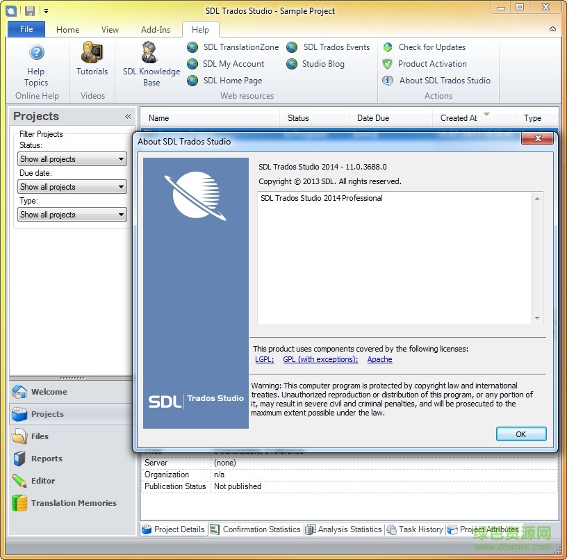 SDL Trados Studio 2014 SP2 Professional下载v11.2.4365 汉化免费版