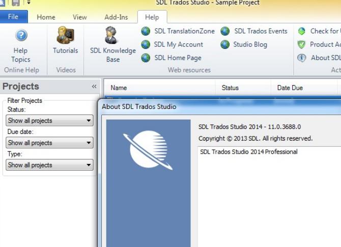 SDL Trados Studio 2014 SP1(塔多思2014)下载v11.1.4085