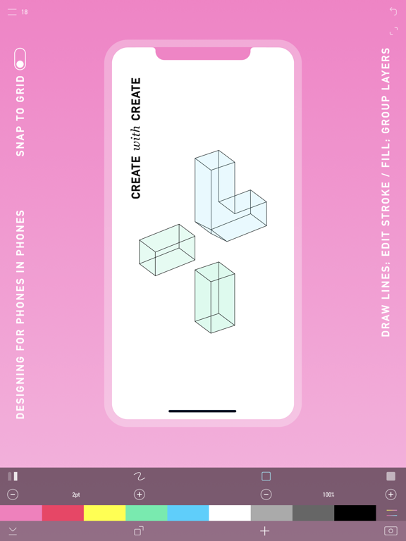 CREATE - 创造：平面设计和矢量绘图