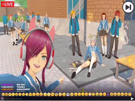 日本动画片 高的 学校 坏的 女孩 模拟