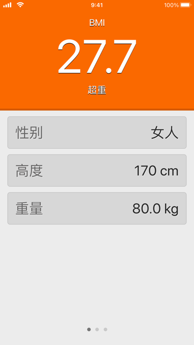 BMI计算器计算你的理想体重的女性及男性