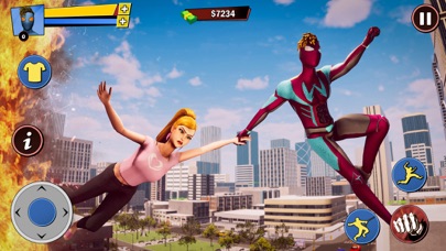 绳索 极好的 英雄 飞行 游戏