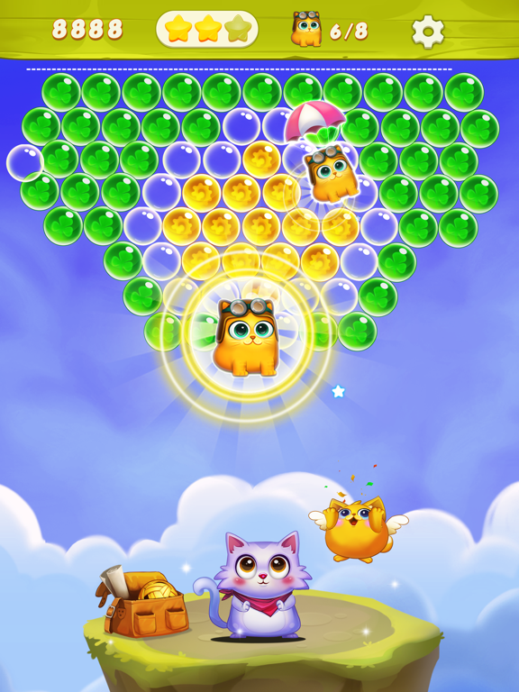 泡泡射击：猫流行游戏