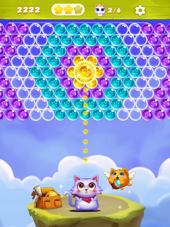 泡泡射击：猫流行游戏