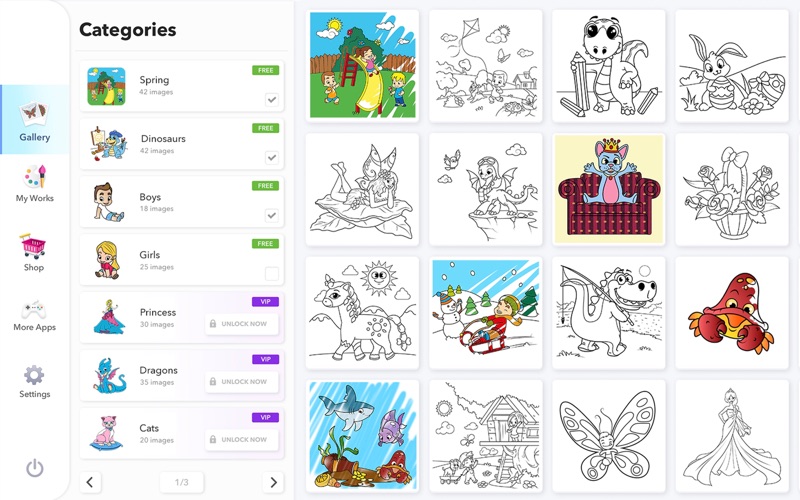 儿童着色本_填色游戏