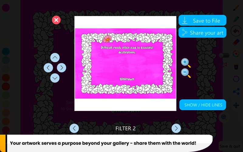 禅意语录着色页