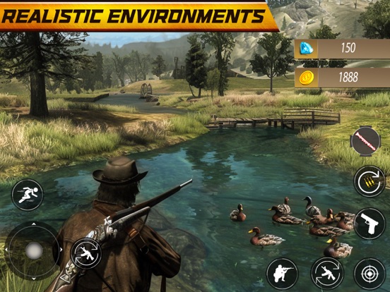 鸭子狩猎 3D：狂野狩猎 Fps 射击游戏