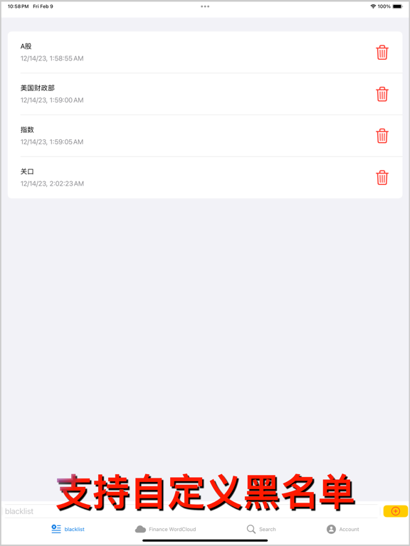 市场热点词云图