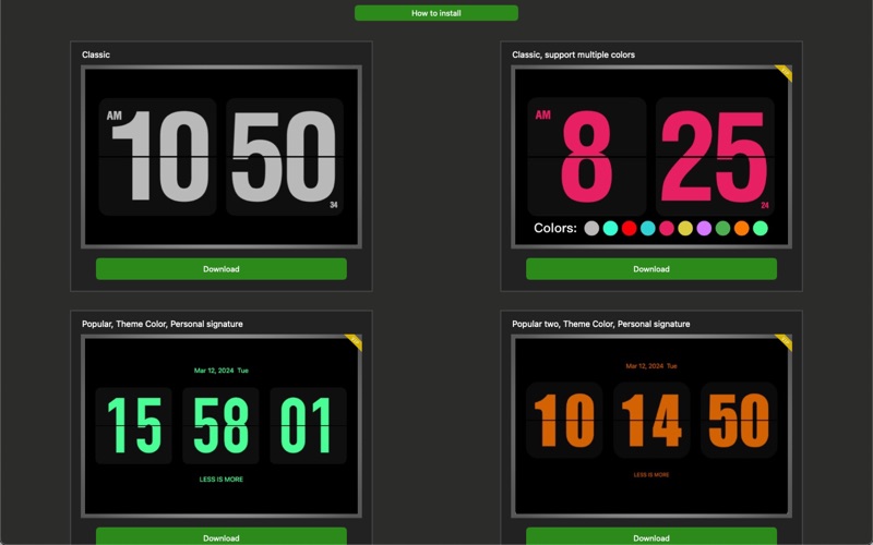桌面时钟_屏保下载锁屏数字时间显示屏幕保护程序