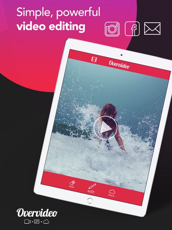 Over 视频：将文本和音乐添加到视频电影编辑器