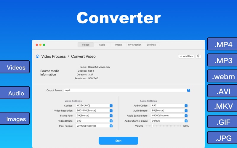 全能视频转换器_视频格式转换工厂转码提取音频MP3