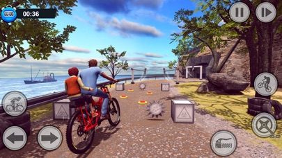 小轮车自行车障碍胆量游戏