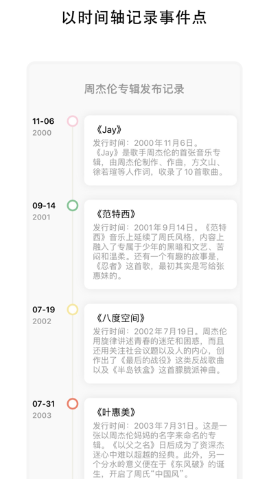 时间线-规划或记录生活工作的大小事情、时光节点回忆录