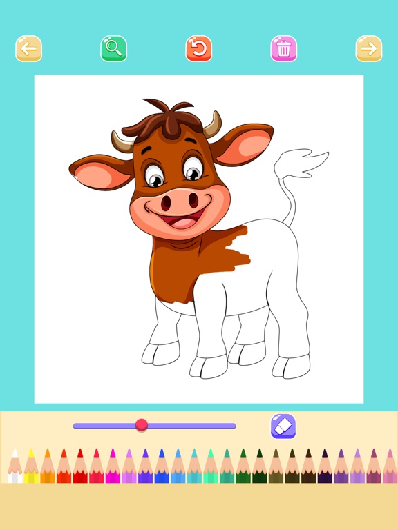 动物农场着色页魔法色彩游戏绘画书