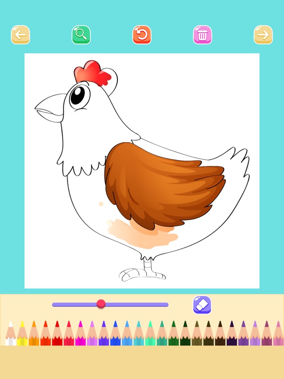 动物农场着色页魔法色彩游戏绘画书