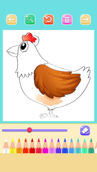 动物农场着色页魔法色彩游戏绘画书