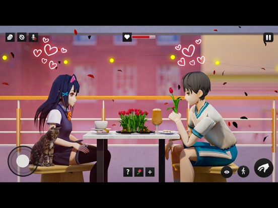 动漫女孩高中游戏：朋友生活模拟器