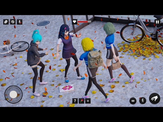 动漫女孩高中游戏：朋友生活模拟器