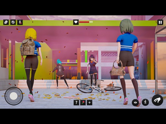 动漫女孩高中游戏：朋友生活模拟器