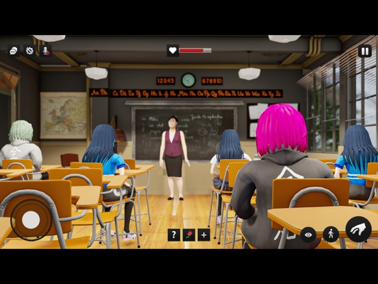 动漫女孩高中游戏：朋友生活模拟器