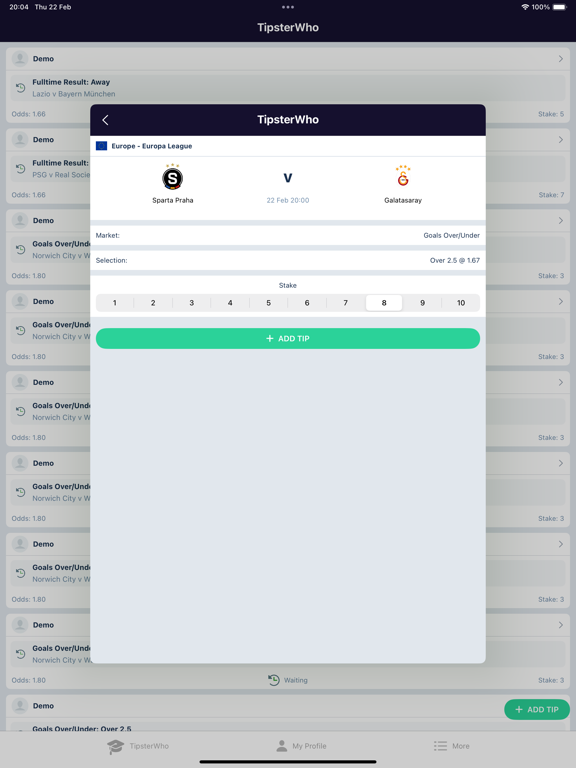 TipsterWho 足球博彩预测 & 现场投注分析
