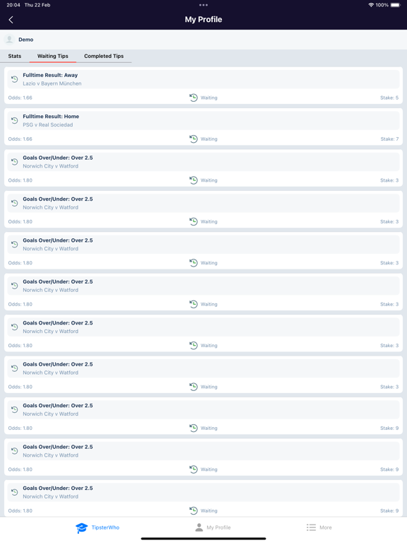 TipsterWho 足球博彩预测 & 现场投注分析