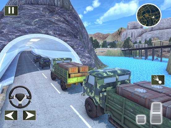 军事货物卡车运输