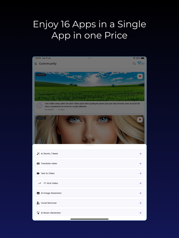 病毒视频创建器AI工作室