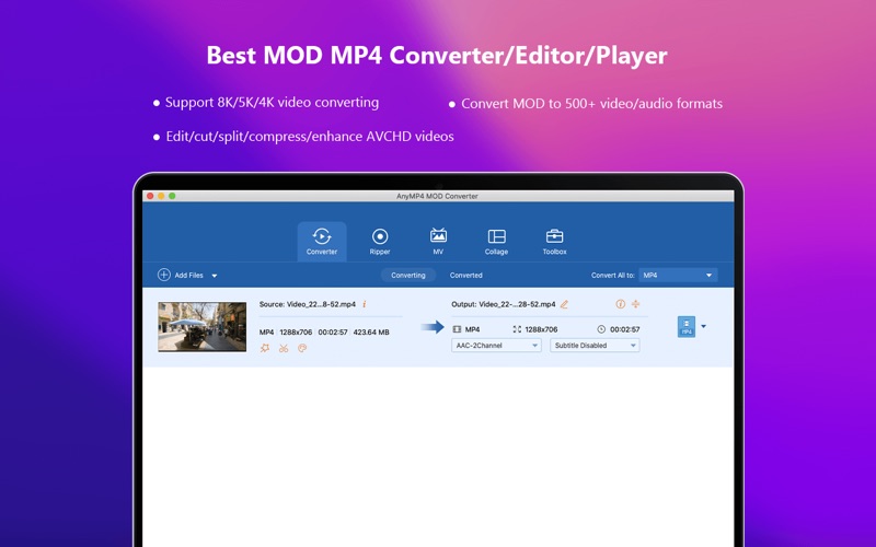 AnyMP4MOD格式转换播放器