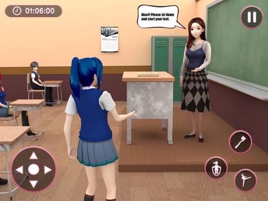 动漫女学生模拟器：高中生活模拟游戏 3D