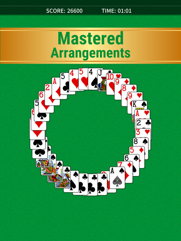 接龙纸牌游戏经典。