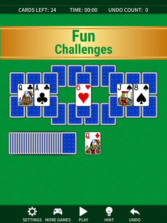 接龙纸牌游戏经典。