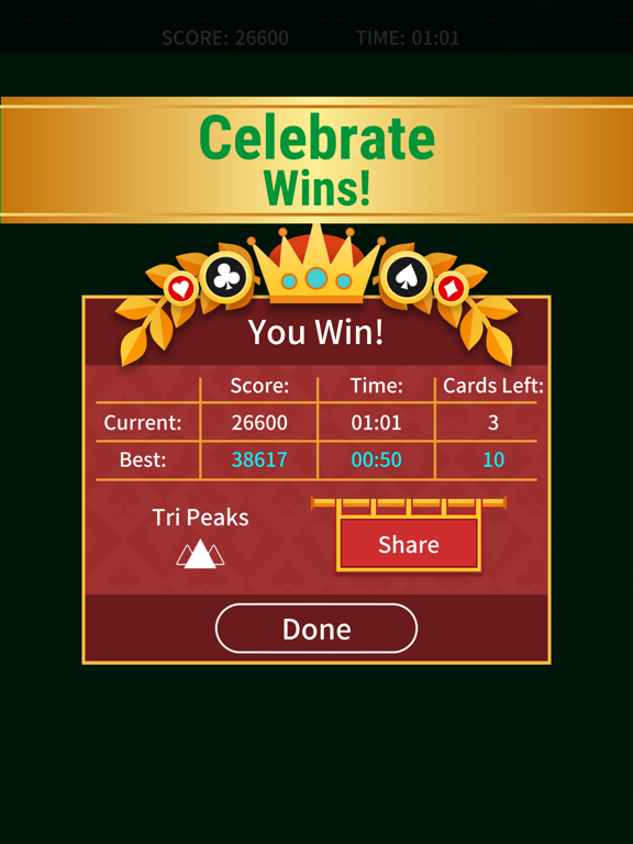 接龙纸牌游戏经典。