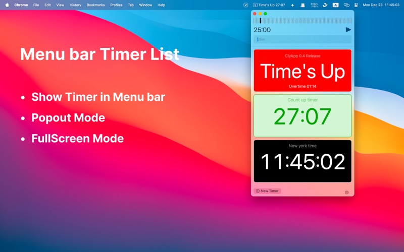 简单悬浮时钟秒表倒数计时器倒计时_ClyTimer