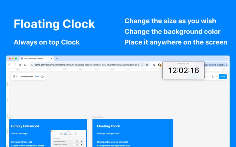 简单悬浮时钟秒表倒数计时器倒计时_ClyTimer