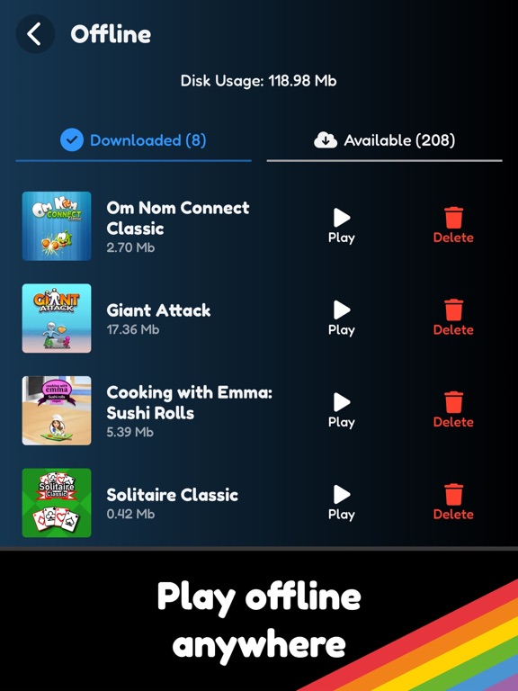 Gamebow 离线游戏无需互联网