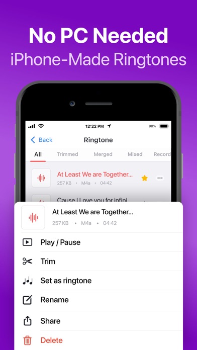 铃声 音乐 手机铃声制作 - 音频提取器 调音器