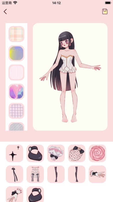 换装少女-换装贴纸