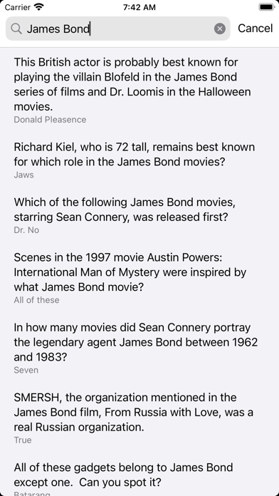 GKTrivia_知识竞赛答案