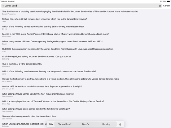 GKTrivia_知识竞赛答案