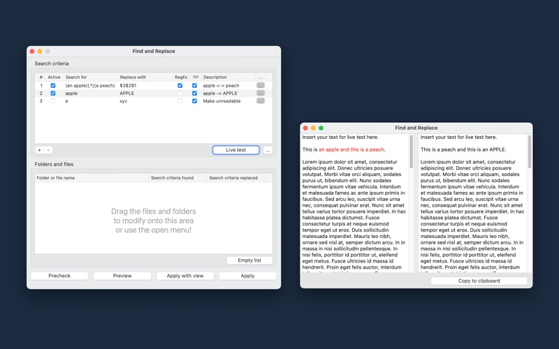 查找和替换文件中的文本