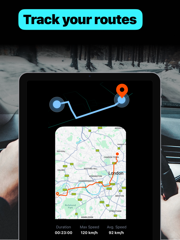 GPS 数字式速度跟踪器 Speedometer: 测速仪