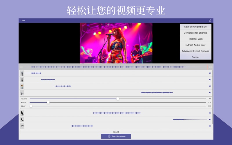 MicSwapVideoPro声音编辑器