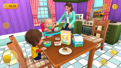 妈妈模拟器家庭主妇 3D 用疯狂的迷你游戏做有趣的家务