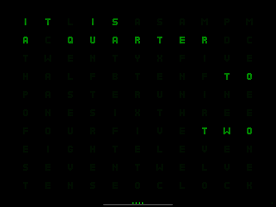 像素时钟_创意像素文字时钟